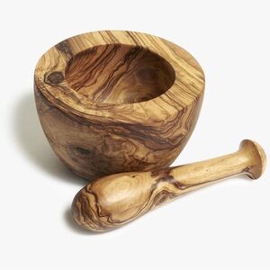 Handcrafted Olive Wood Mortar and Pestle